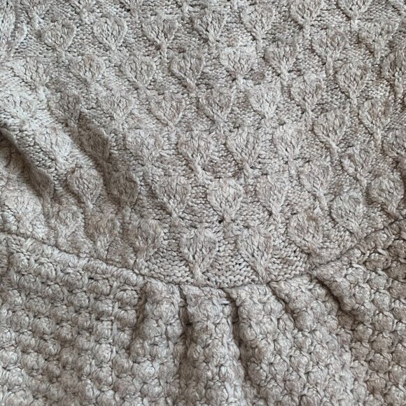 Vertigo Paris Alpaca Knit Babydoll Y2K Boho Textured Sweater L - Picture 6 of 7